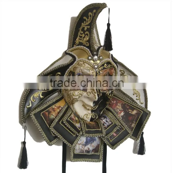 Handmade Luxury Jester Venice Italian Carnival Masks Paper Mache