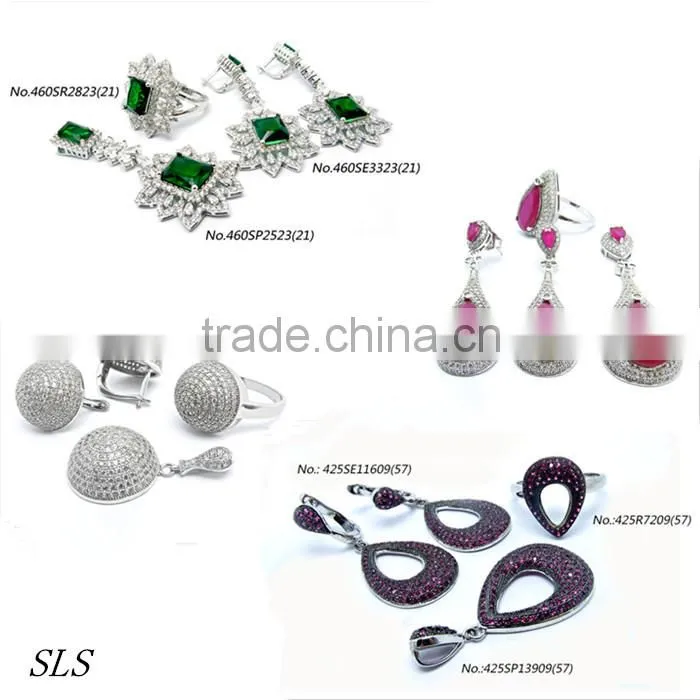 Simple styles width 6*6mm CZ diameter 925 silver jewlery wholesale rhodium plated men's earrings