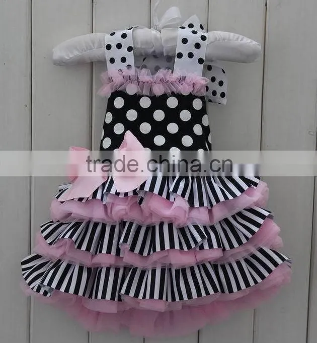 2015 Cute Baby Girl Summer Dress Infant Girls Broken Flower With Pearls Necklace