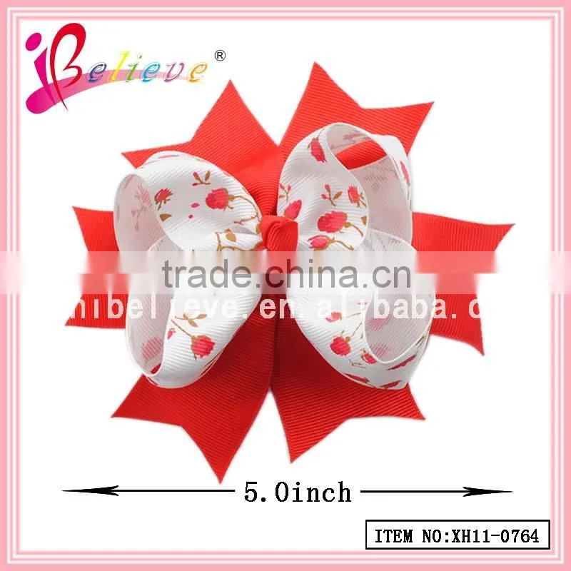 Alibaba factory wholesale ribbon bow products made in China hair jewelry (XH11-0975)