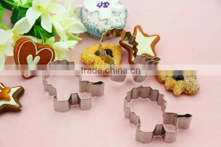 YangJiang factory manufature different animal shape stainless steel cookie cutter mold