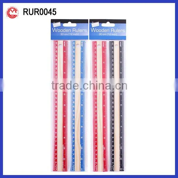 US market 30cm Wooden School Ruler