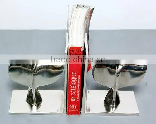 Aluminum Love bookend, Library Bookend, Decorative Bookends