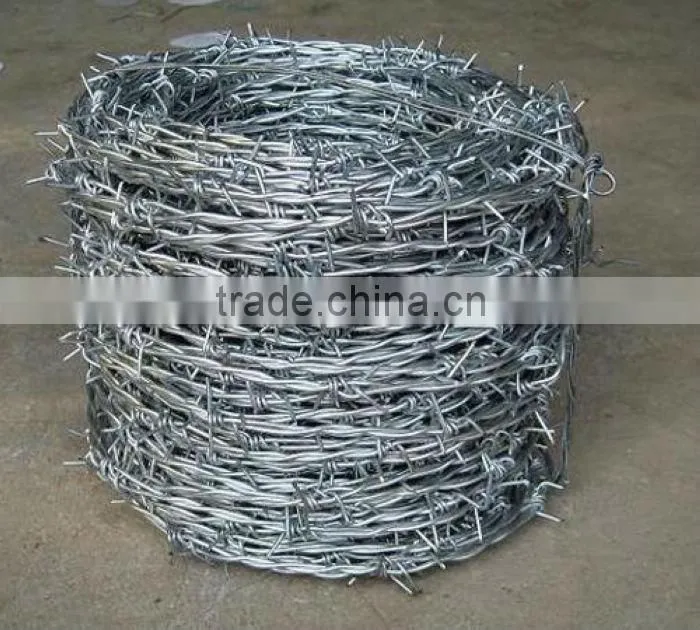 Cheap barbed wire(weight 25kg per coil )