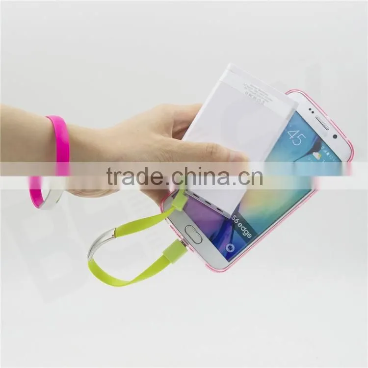 Magnetic Bracelet Wrist Band Data Micro USB Cable for Phone