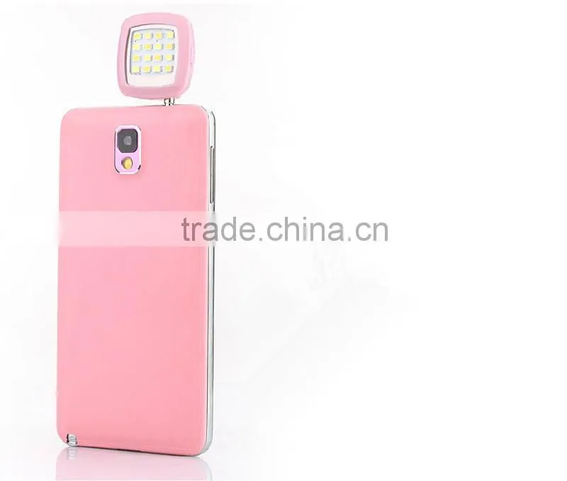 2016 fashion cellphone accessories with High quality selfie flashlight for mobile smartphone, camera LED