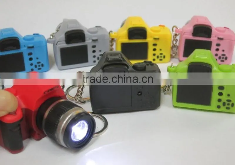 Fancy&Fantasy Creative camera Led keychains With sound LED Flashlight Key chain Fancy toy Key Ring Amazing gift Keychain