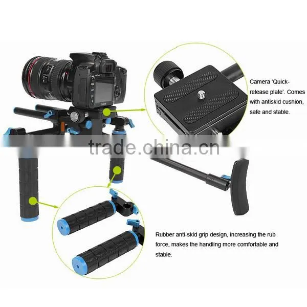 Commlite Video Camera System Kit Video Rig + Follow focus + Matte box