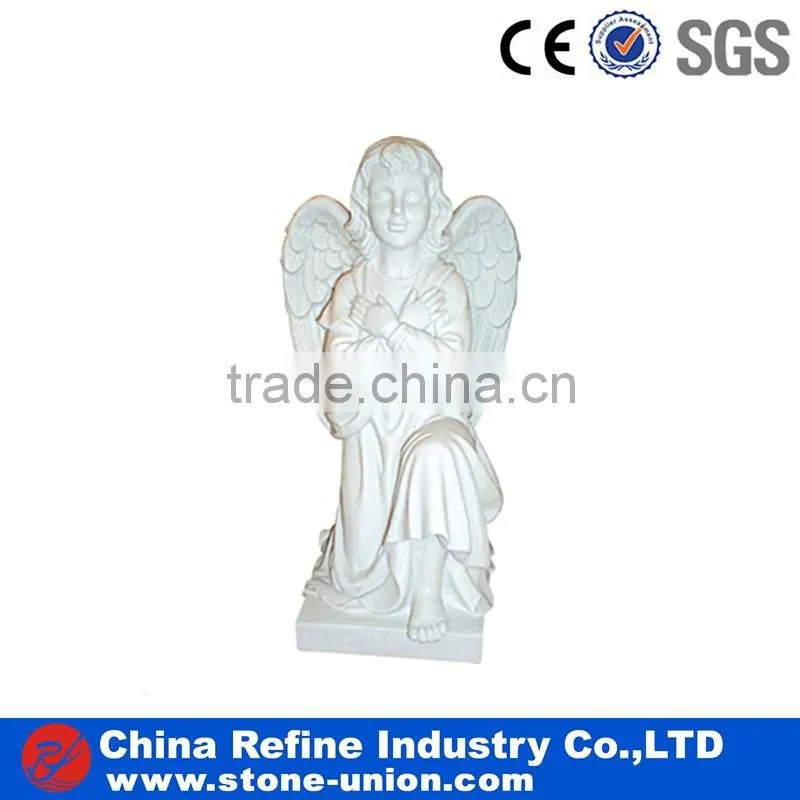 Marble angel statue series in white marble