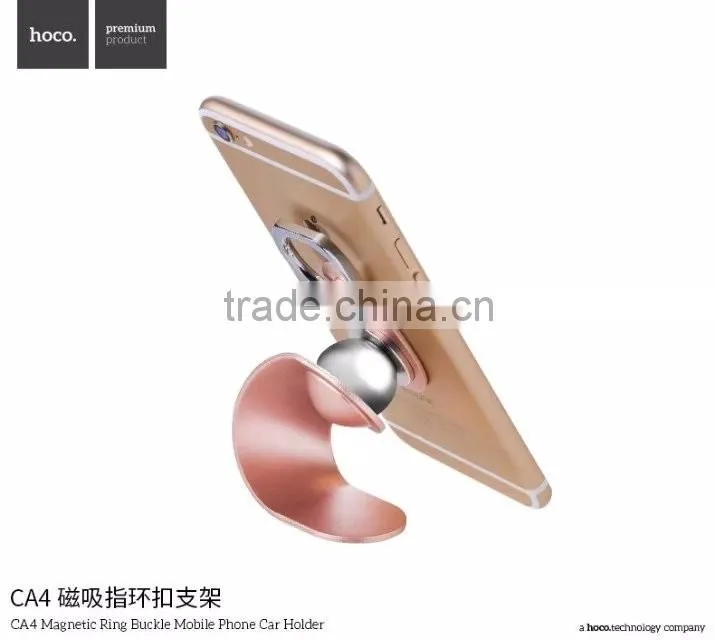 HOCO CA4 Magnetic Ring Bracket Holder for Universal Mobile Phone Metal Ring Buckle Car Holder For IOS/Android Phone TB-0301