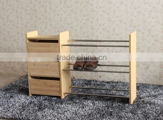 wooden shoe rack