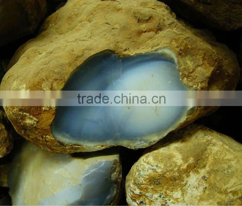 Uruguay blue agate semiprecious