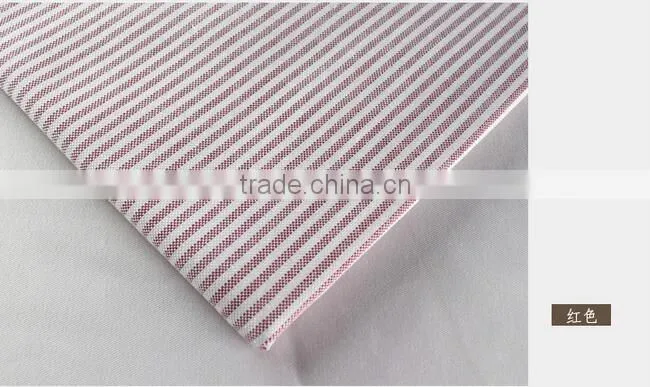 Spinning striped shirt fabrics of high-grade yarn-dyed shirt fabric