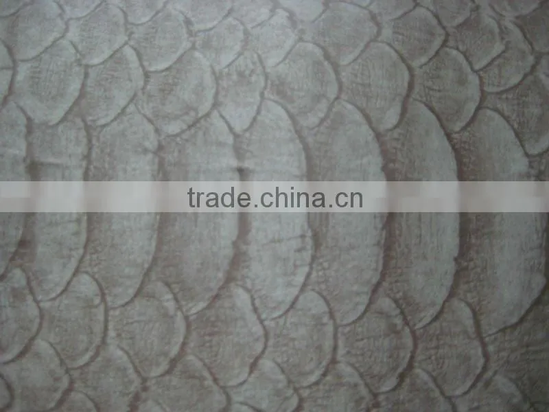 poly print suede fabric