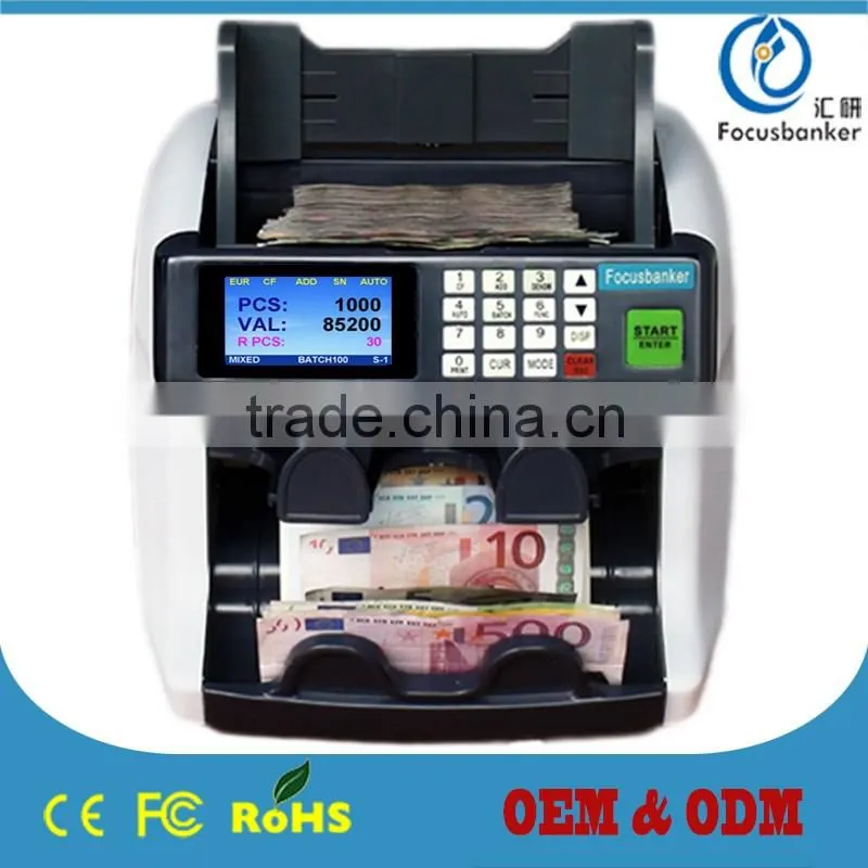 2016 two pocket bill counter money sorter machine sorting machine cash currency counting and automatic note banknote
