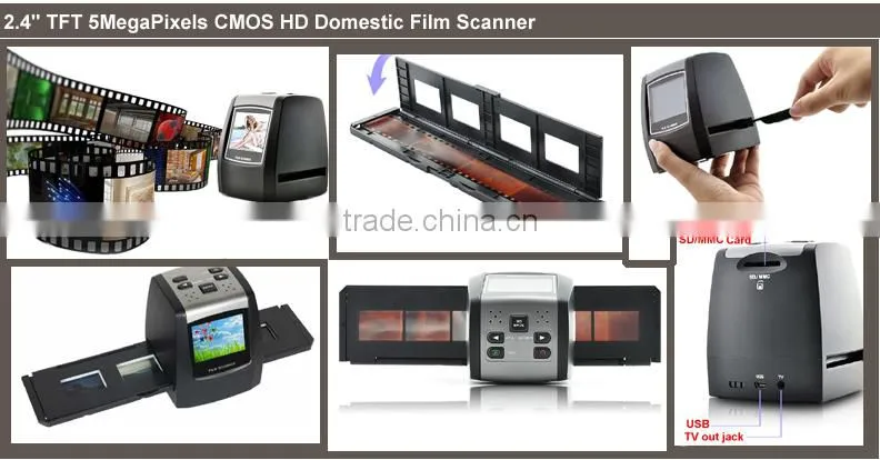 2.36"LCD negative & slides USB film scanner