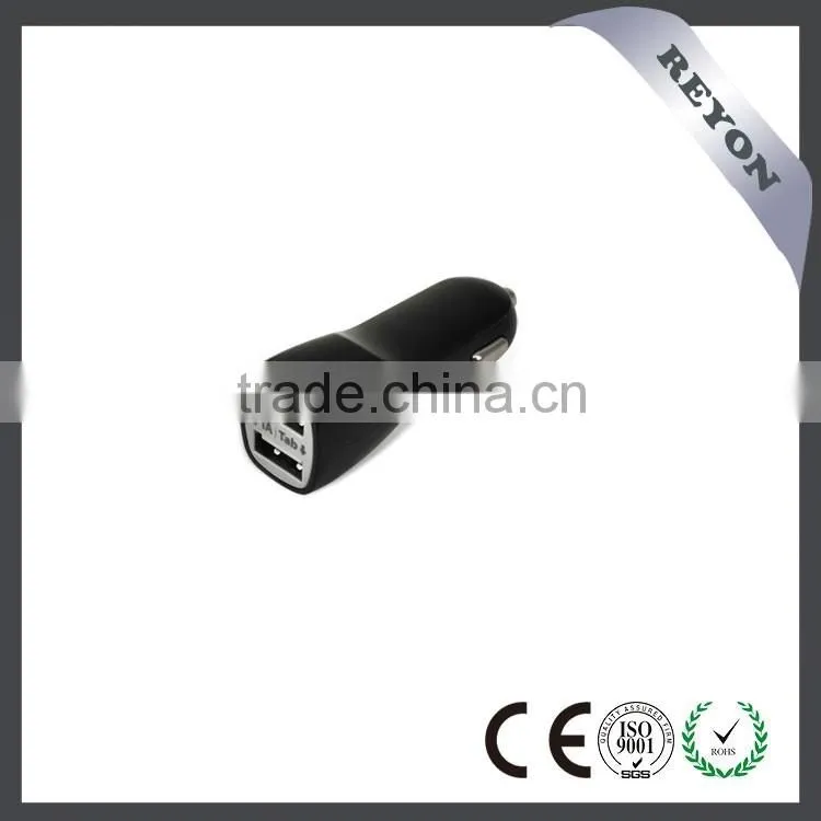 REYON low price high quality mini dual port car usb charger coloful Mobile Phone Charger for Apple and Samsung