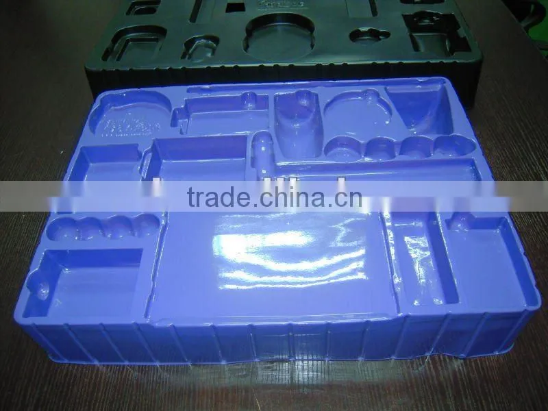 Thick PS industrial pallet for machine parts