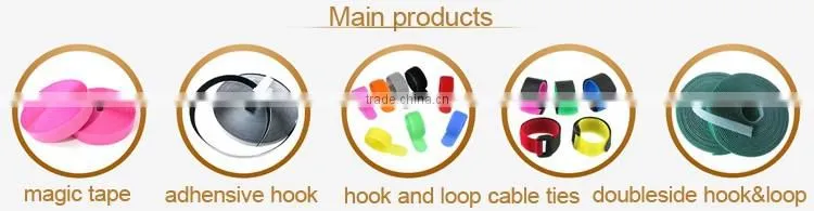 Hook and loop self adhesive tape, double side good stickness hook and loop