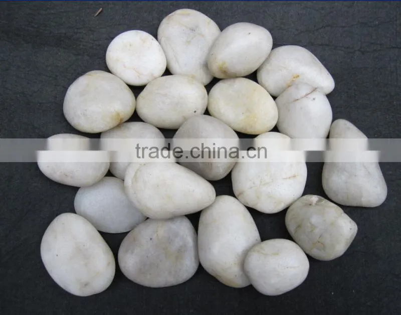 Hot Selling Chinese pebbles-black, white, yellow, red and mix color.