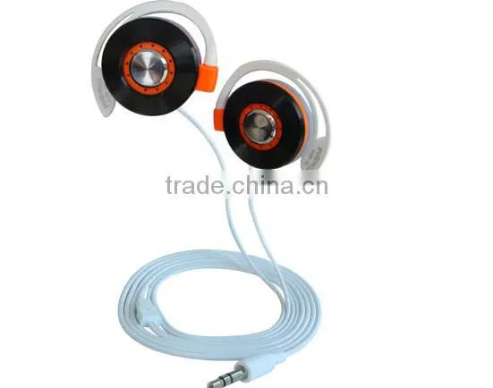 Cheap wholesale sport ear hook earphone for mp3 and mobile phone