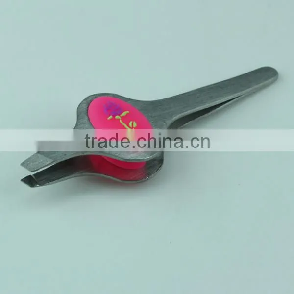Hollow Pattern Handle Soft Touch Tweezers