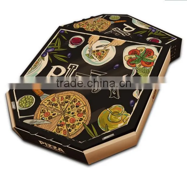 Custom corrugated paper pizza box wholesale