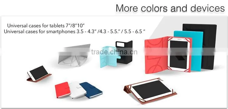 Stylish universal phone leather case for 4.3"-5.5" phones