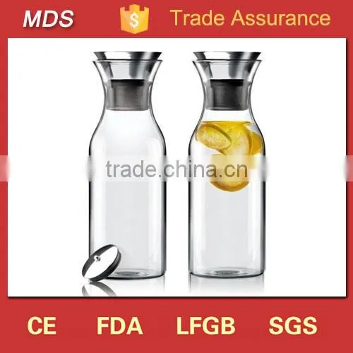 Factory price high borosilicate slanted stemless wine glass