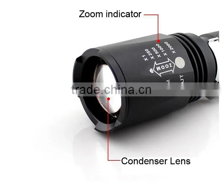 GOREAD Y63 High bright rechargeable focusable XML T6 LED flashlight