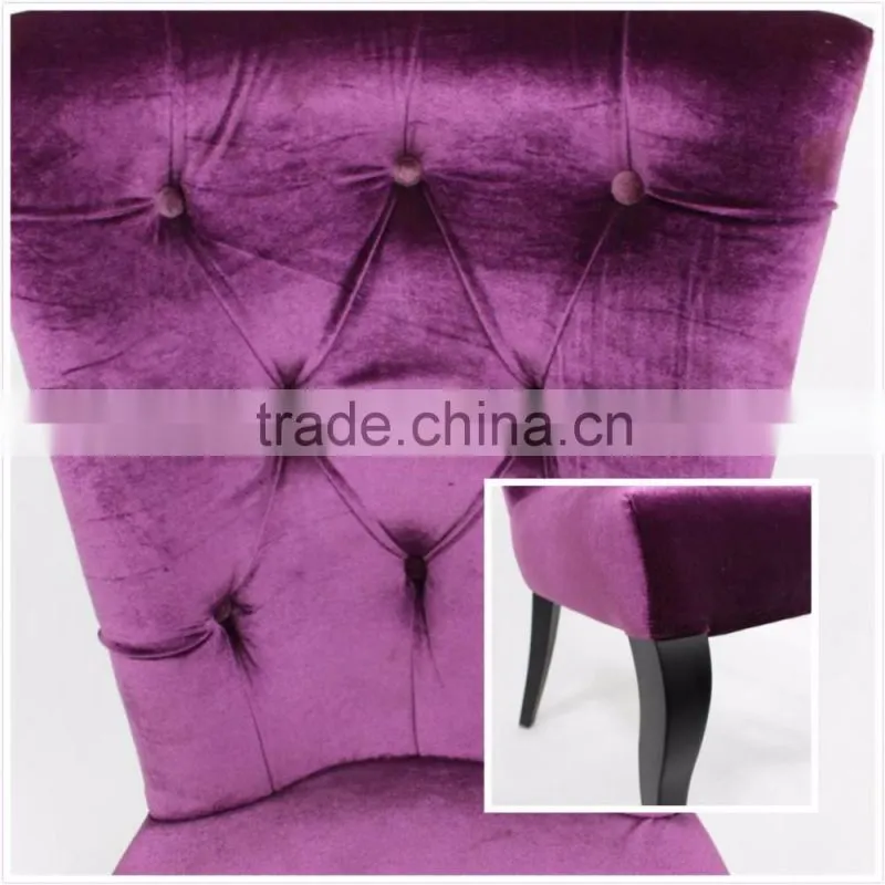 Dining room metal frame modern seat dining table chairs