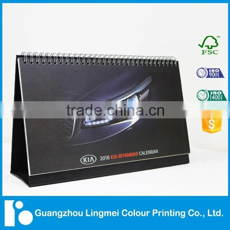 Desk Calendar printing with box and foil stamping service