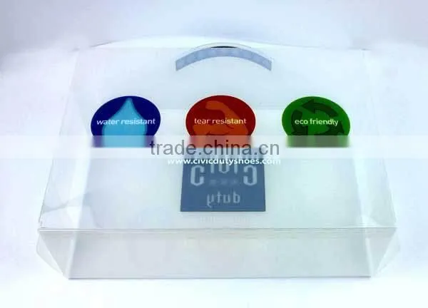transparent boxes for shoes flat pp handle shoe box