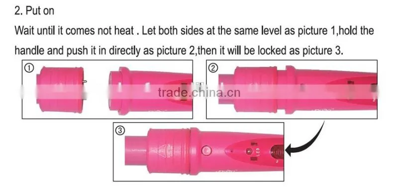 hot selling hair clipless hair curlin iron with LCD display suit for diy electrical appliance