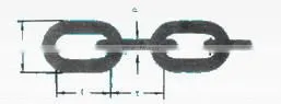 DIN 5685 A/C link chain