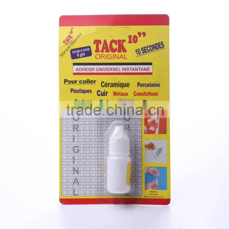 Jinyu factory price wholesale strong adhesive high viscosity quick dry plastic bottle 5ml super glue for shoes