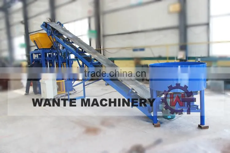 WANTE BRAND china hot selling lastest product QT4-24 concrete block making machine in alibaba india