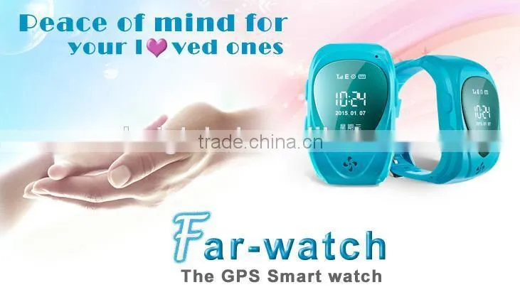 GSM GPRS GPS Locator Tracker Anti-Lost Child Guard for IOS Android Smart Kid Wrist watch