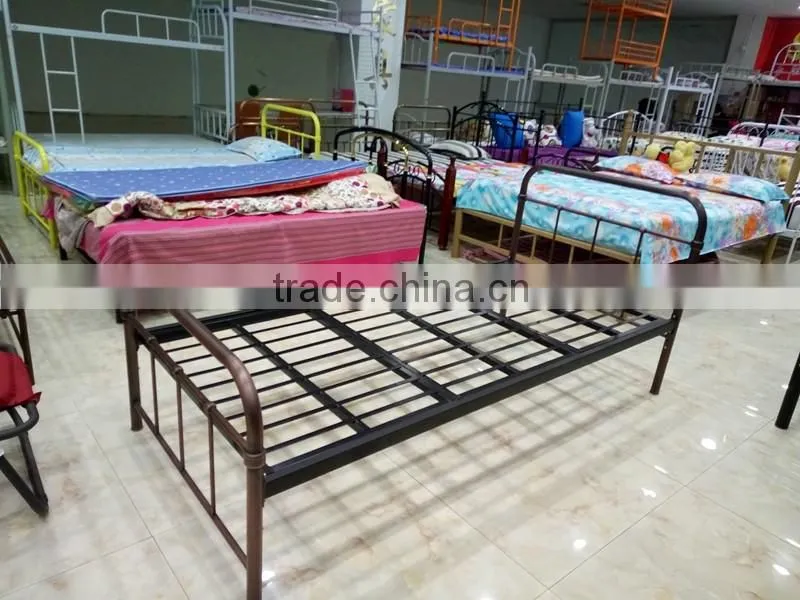 coppering metal single bed base
