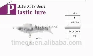 Chinese Manufacturers New Plastic Fishing Hard Lure For 2015