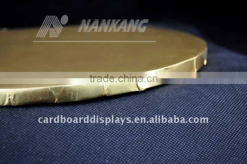 Rounded cake boards, gold cake boards