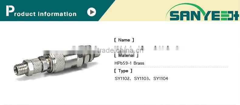 Sanye Iron Or Brass Pipe Fitting for Quick Auto Trader