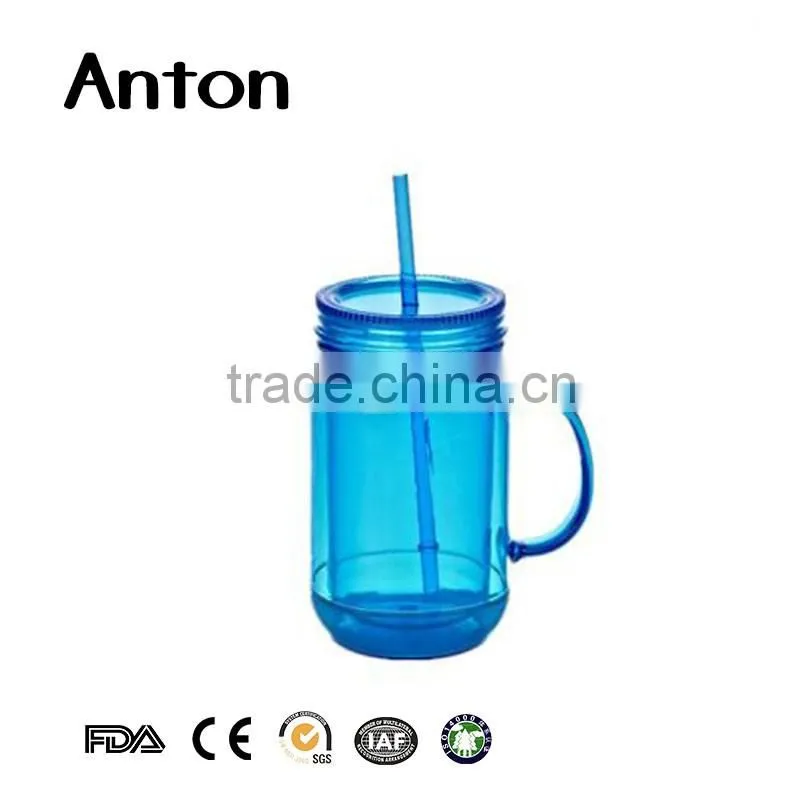 Metal lids and straw for mason jars