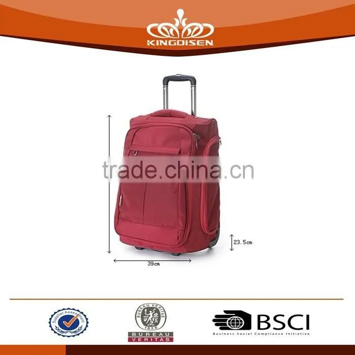 factory price fashion 600D trolley travel bag
