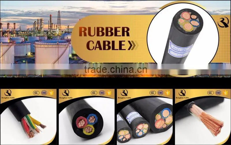 Multi-core General Rubber Sheath Flexible Cable IEC 60245/soft rubber cable