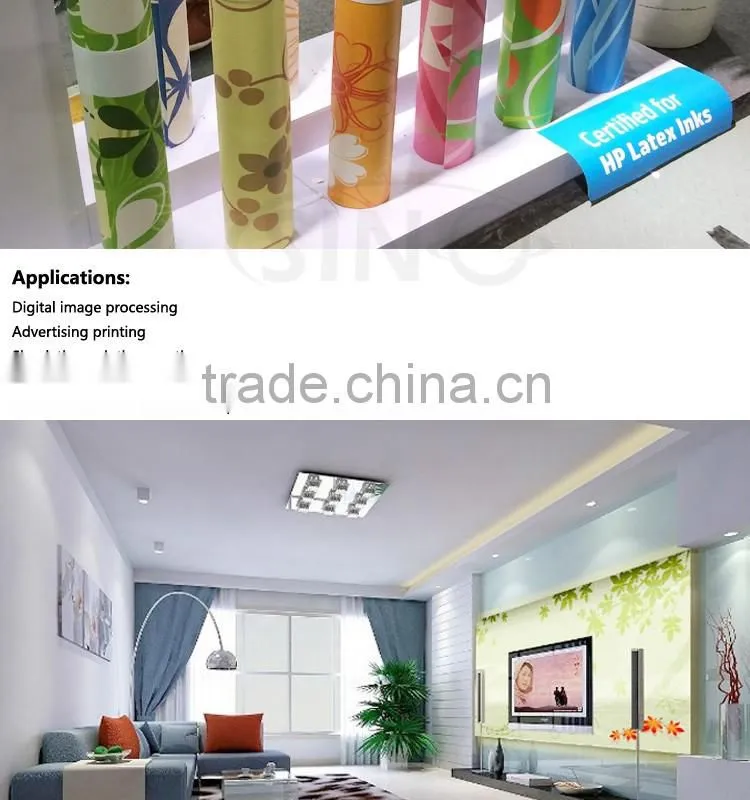 SINO Environment Protection Wall Decoration Eco Solvent Ink Printing Wallpaper