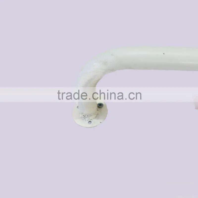 Sample white wall mounted clothes rack/ garment wall display rack