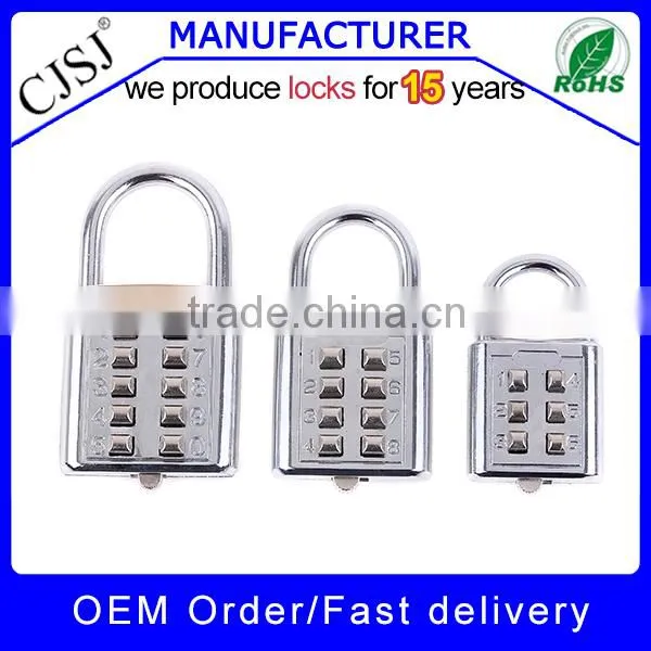 High Security Colorful transparent ABS cable number lock