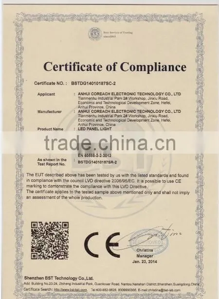 High brightness and ultra thin led round panel light