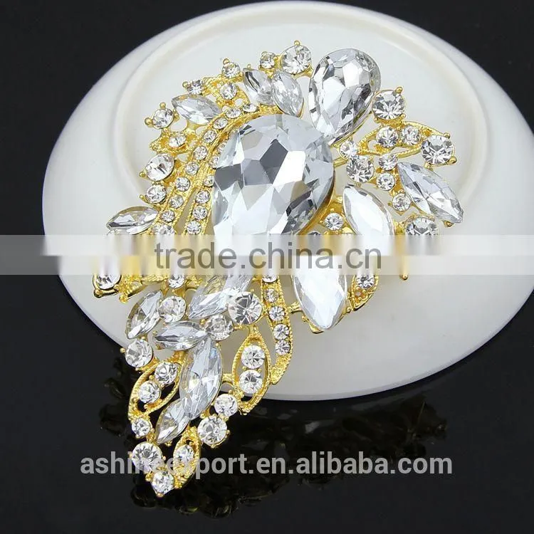 Exquisite cheap classic bridal bulk crystal rhinestone brooch/handmade rhinestone brooch